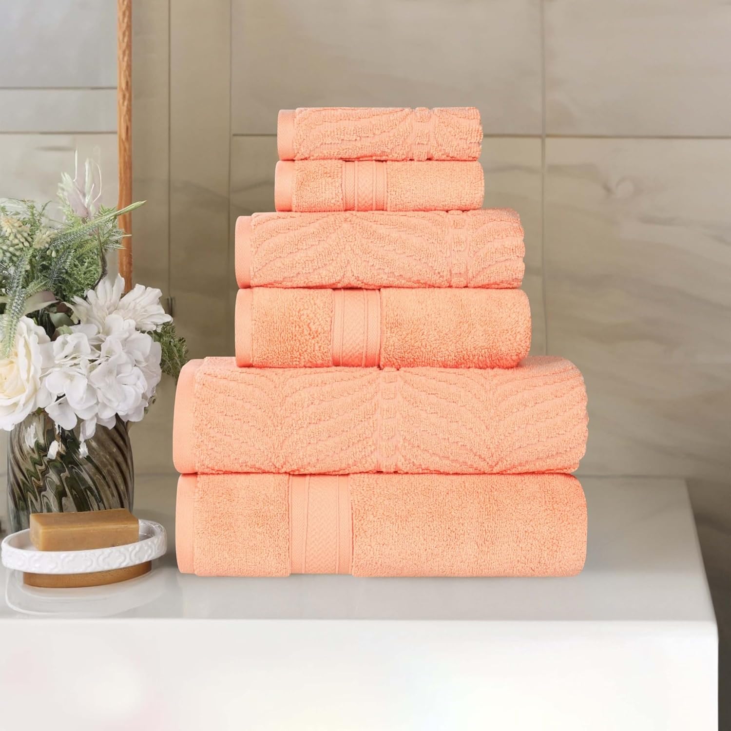 Superior Cotton Chevron Towel Set - Gallery 14