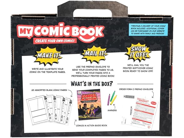 Lulu Jr. My Comic Book Making Kit, Multicolor