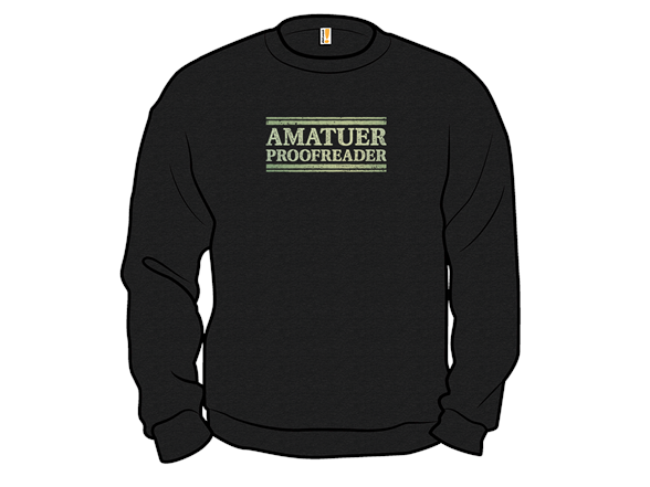 Amatuer Proofreader