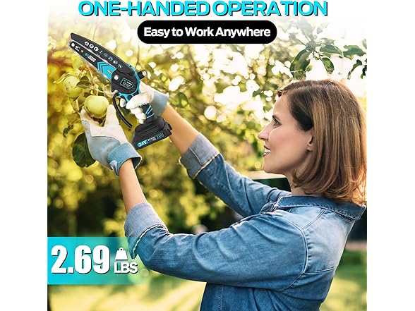 RLSOO 6-Inch Mini Electric Chainsaw