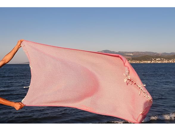 Peshtemal Beach Towel with Travel Bag Cotton,