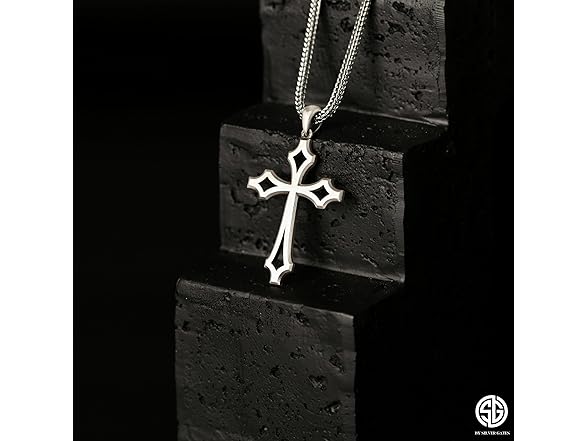 bysilvergates Cross Necklace for Men 925