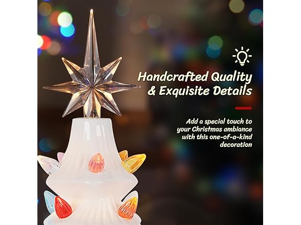 Lakumu B0F5V14T7G Resin Christmas Tree BU