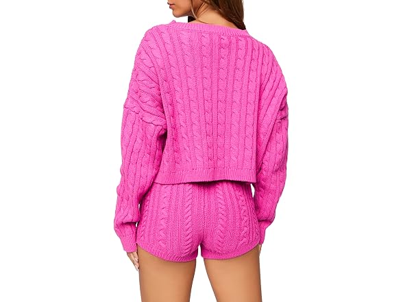 Forever 21 (XS) Cable Knit Mid-Rise Shorts