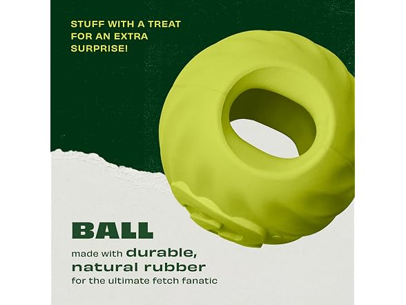 Benebone Natural Rubber Ball, 2-Pack