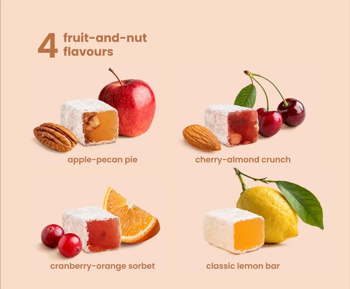 (5 Pack) Liberty Orchard Soft Fruit & Nut Candies Gift Set - Gallery 24