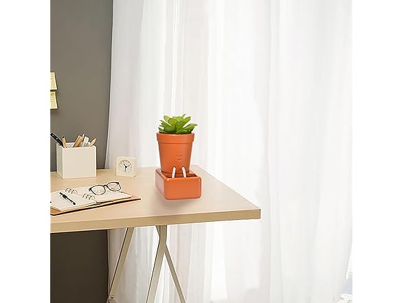 Amkish Self Watering Smiley Face Planter