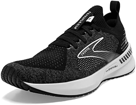 Brooks Levitate Stealthfit GTS 5 Women's Shoes Black/Grey/White Size 5.5
