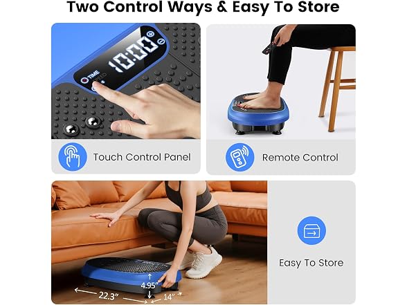 HVX Vibration Plate Exercise Machine 450 lbs Capacity