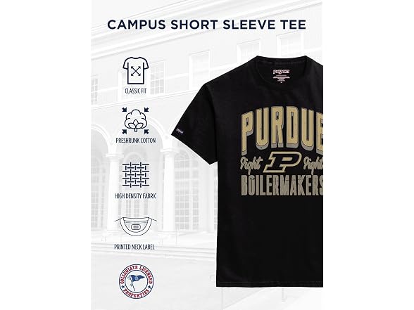 PURDUE BOILERMAKERS (L) Campus Tee