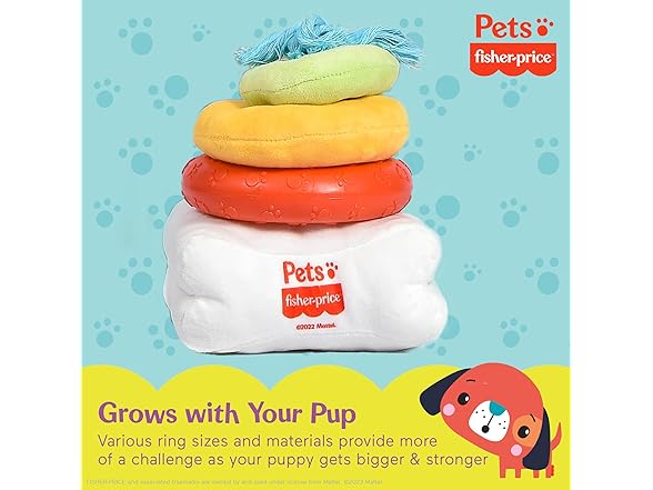 Fisher-Price Pets Ring Stack Dog Toy