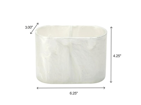 J&V Textiles 7 Pc Resin Bathroom Accessories Set IVORY