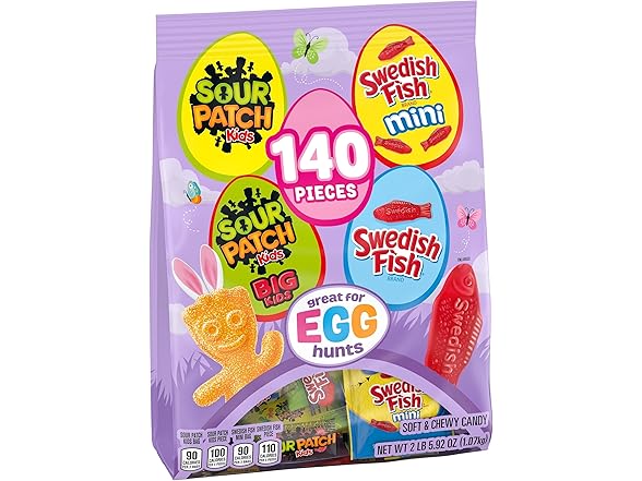 Sour Patch Kids Swedish Fish Mini 140PC 37.92 OZ