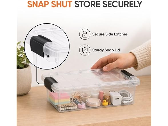 Superio 2.3 Quart Clear Plastic Storage