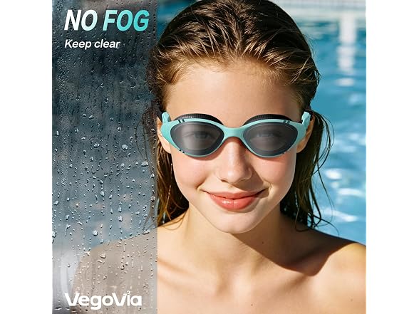 VegoVia Green Adult Swim Goggles