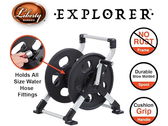 Liberty Garden Mount Hose Reel