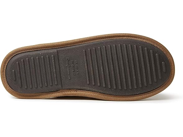 Dearfoams Men's Bradford Suede Slipper