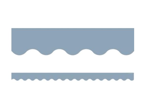 Teacher Created Resources Cottage Blue Scalloped Border