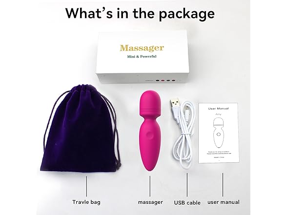 Fuwyiy Mini Massager with 10 Vibration Modes