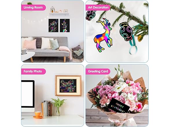 Smasiagon Scratch Paper Art Set