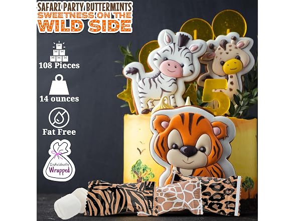 Safari Party Buttermints Candy