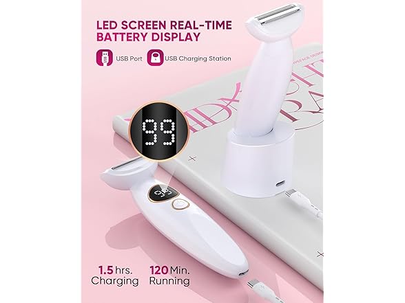 ANYLIV 3in1 Bikini Trimmer Waterproof White