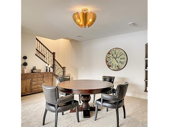 Parrot Uncle Medium Gold Flush Mount Light