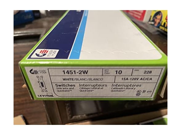 Leviton 228-01451-02W Quiet Toggle