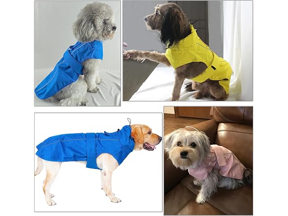 Adjustable Waterproof Dog Raincoat for Dogs,