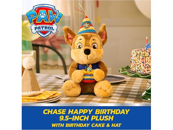 Paw Patrol GUND Birthday Chase Plush