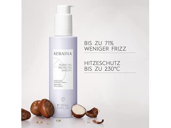 Kerasilk Smoothing Blow Dry Cream for Frizz Control & Heat Protection