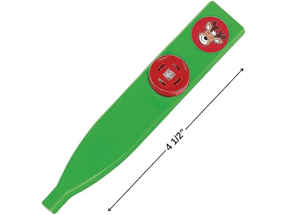 Red & Green Plastic Holiday Kazoos, 4.5" (18 Pcs)