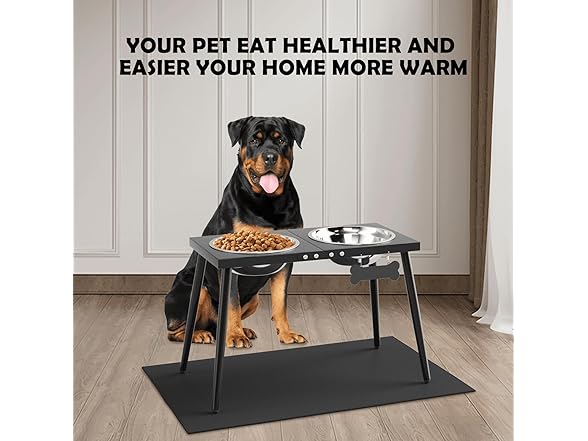 ADENGL Metal Elevated Dog Bowls