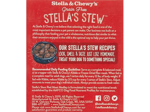 Stella & Chewy's Stew Red Meat Medley