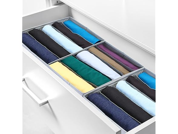 8 Pack Clothes Drawer Organizers