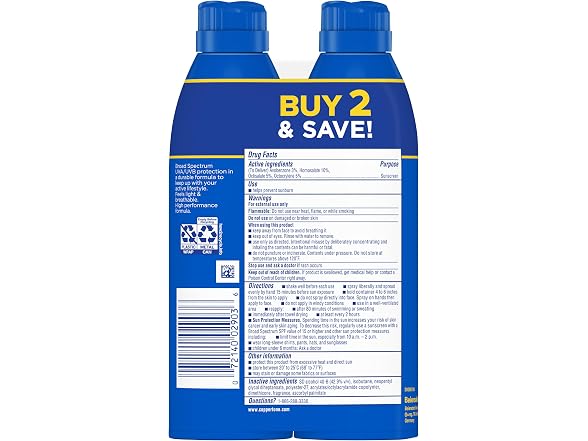 Coppertone Sport Sunscreen Spray SPF 50 Water