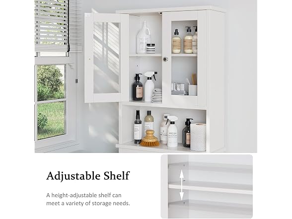 Over The Toilet Storage Cabinet White