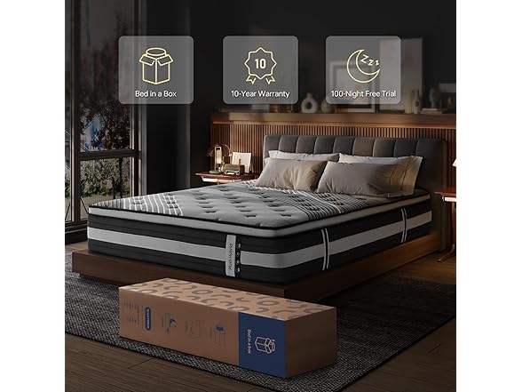 Queen 14 Inch Hybrid Mattress