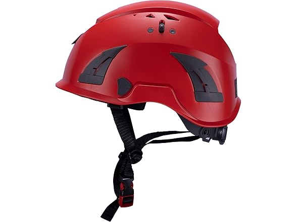 AeroPro Red Safety Helmet ANSI/ISEA