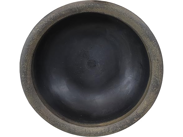 Sunnydaze Percival 20.75" Shallow Outdoor Planter Bowl - Sable