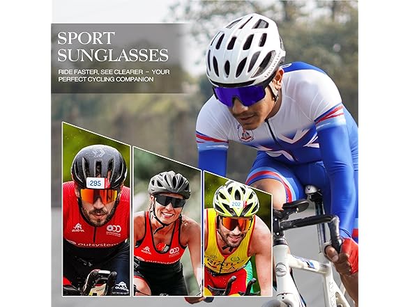 gesruny Polarized Sport Sunglasses Unisex