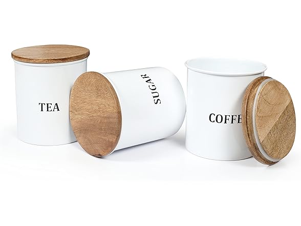 Homebia Designs Coffee Sugar Tea Canister