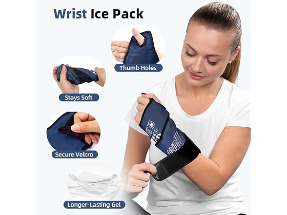 CONBELLA B0GQGDZKFD Wrist Ice Pack Wrap