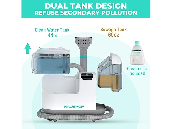 HAUSHOF Steam Portable Carpet Cleaner Cream