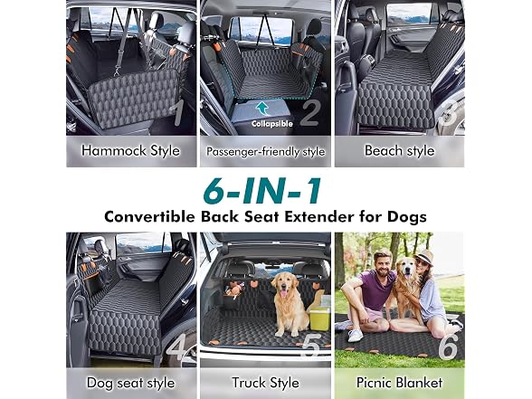 Chumajor XL Waterproof Dog Car Seat Cover