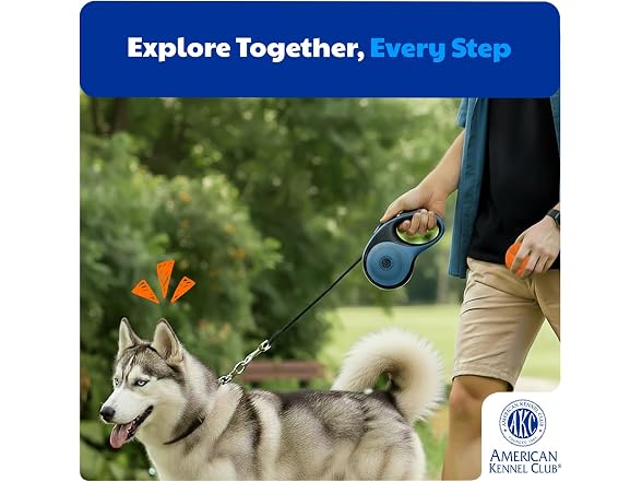 American Kennel Club Heavy Duty Retractable Leash