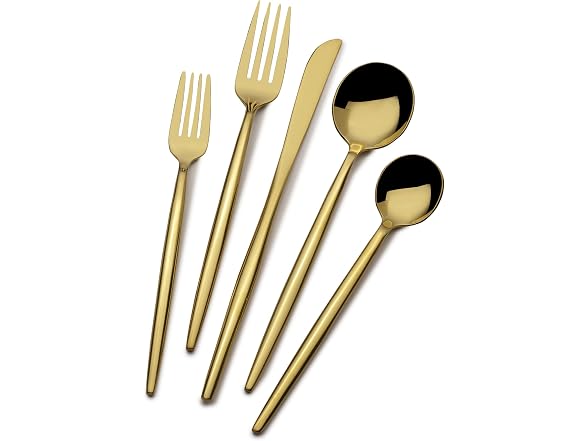 Towle Living Forged Shea Gold 20-Piece Flatware Set