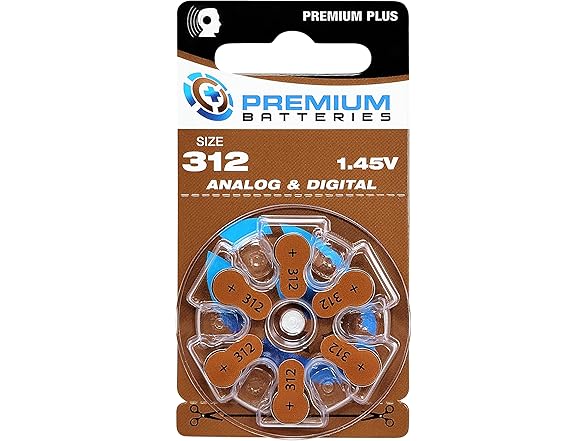 Premium Batteries Size 312, PR41, P312