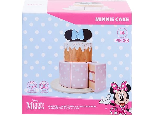 Disney Wooden Toys Minnie Mouse Tea Set, 13Pc