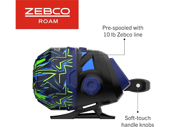 Zebco Roam Spincast Reel and Fishing Rod Combo, 6-Foot